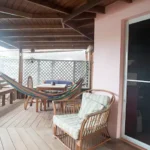 The outdoor private terrace